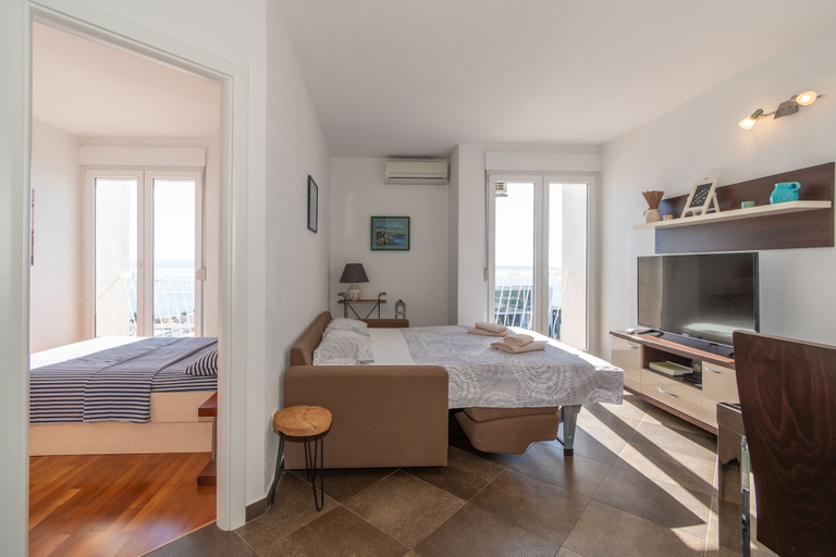 Bedroom 5, Trstenik Beach Apartment, Cute Place with Sea View, Split