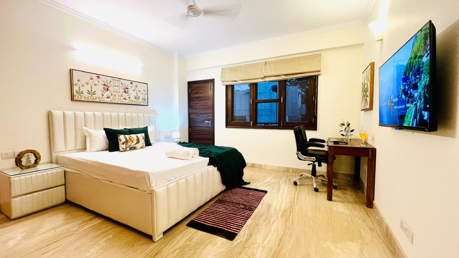 Bedroom 2, Olive Serviced Apartments - New Friends Colony, Delhi