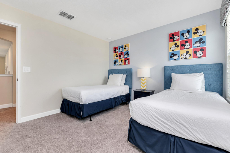 Bedroom 3, Stylish Home W/private Pool&spa, Near Disney!, Osceola