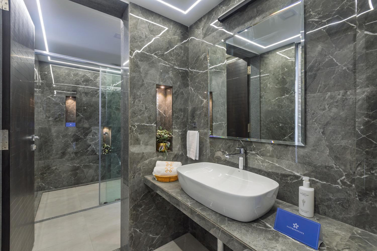 Bathroom 3, SaffronStays Serene Retreat, Alibaug, Raigarh