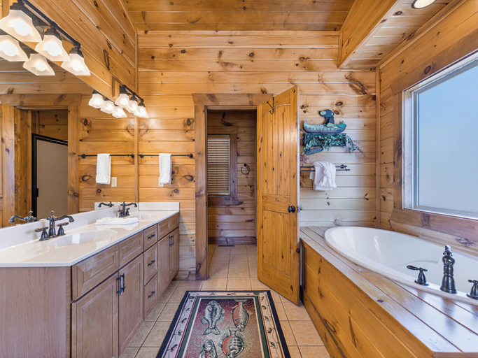 Bathroom 4, Rainbow's End by Jackson Mountain Rentals, Sevier