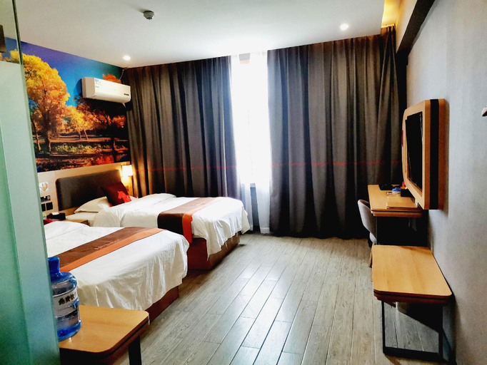 Bedroom 2, Jun Hotel Gansu Zhangye Linze County Bus Station, Zhangye