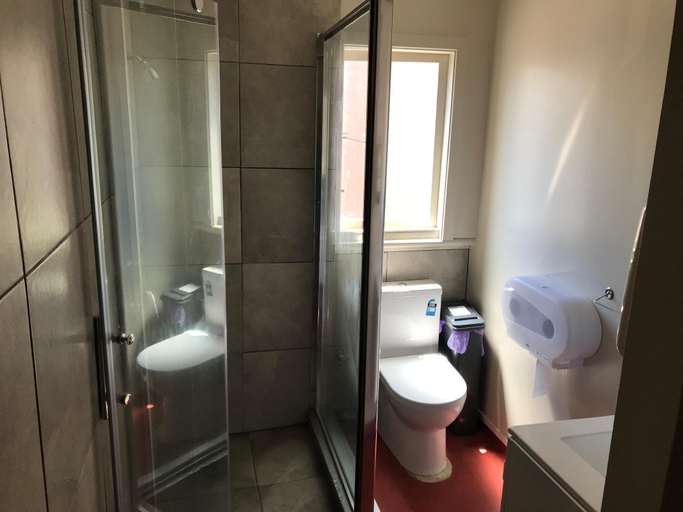 Bathroom 3, Geeky Gecko Backpackers, Dunedin