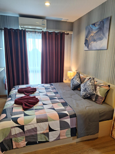 Bedroom, The Sea Condo Ao Nang Apartment Relax with Sea View, Mueang Krabi