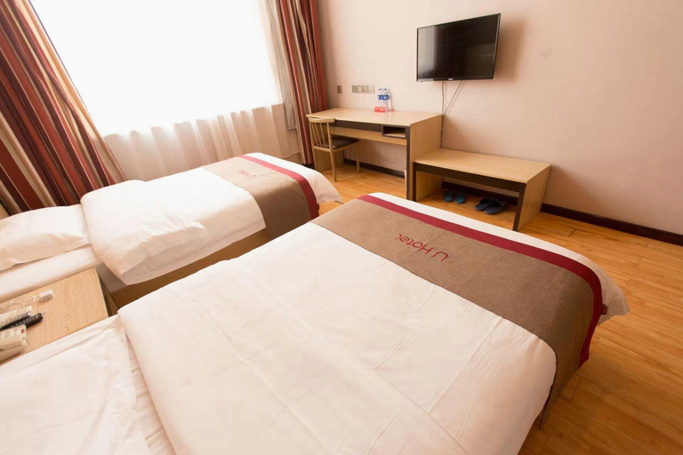 Bedroom 2, Thank Inn Hotel Hebei Xingtai Pingxiang County Longcheng Shopping Park, Xingtai