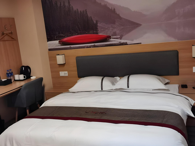 Bedroom 5, Thank Inn Hotel Jiangsu Wuxi High-Tech Zone Ruigang Pedestrian Street, Wuxi