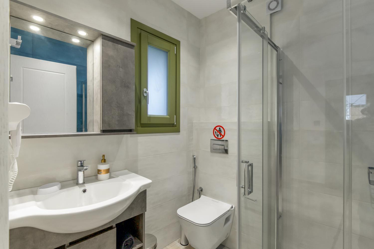 Bathroom 2, Nostalgia Ambelas Paros Seaside Apartments, South Aegean