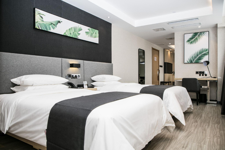 Bedroom 2, UP and IN Hotel Anhui Ma'anshan Wanda Plaza, Ma'anshan