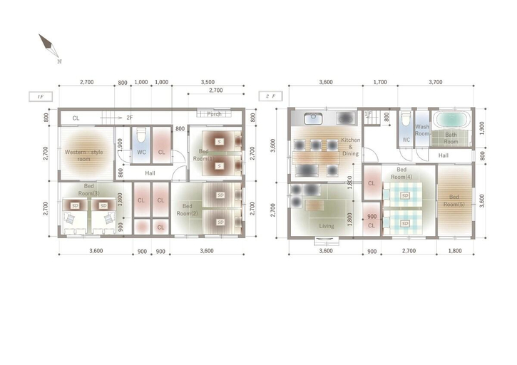 Floor plans, Injie Hotel Shimonoseki, Shimonoseki