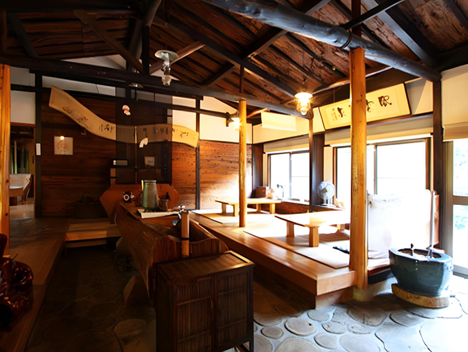 Bathroom 2, Takimi Onsen Takimi no Ie, Nagiso