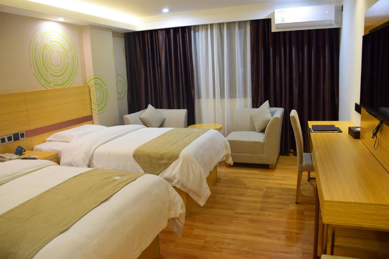 Bedroom 3, GreenTree Inn Qingyuan Qinghe Avenue Branch, Qingyuan