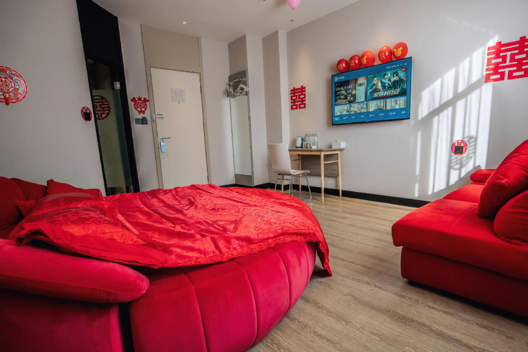 Bedroom 2, Hanting Hotel Hulu Island Jianchang New Passenger Depot, Huludao
