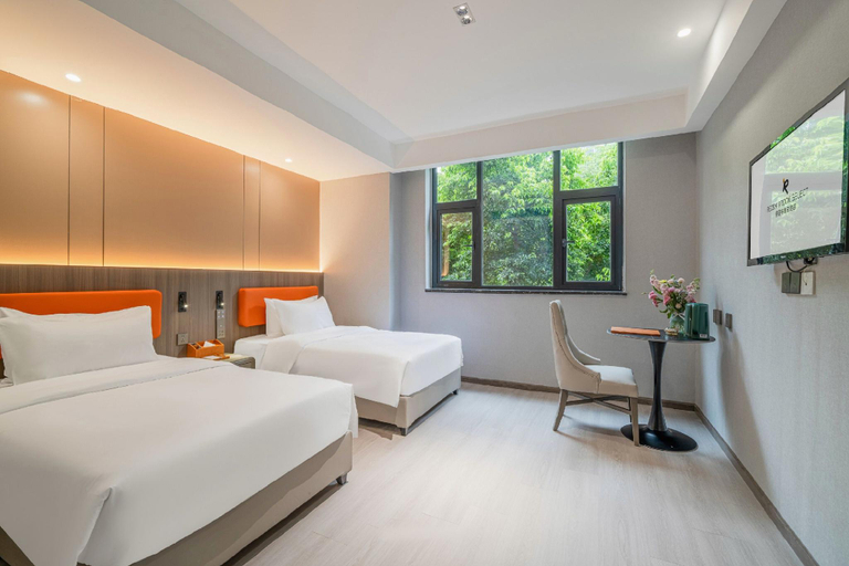 Bedroom 2, Rezen Hotel Buluke Chengdu Dufu Thatched Cottage Youpindao, Chengdu
