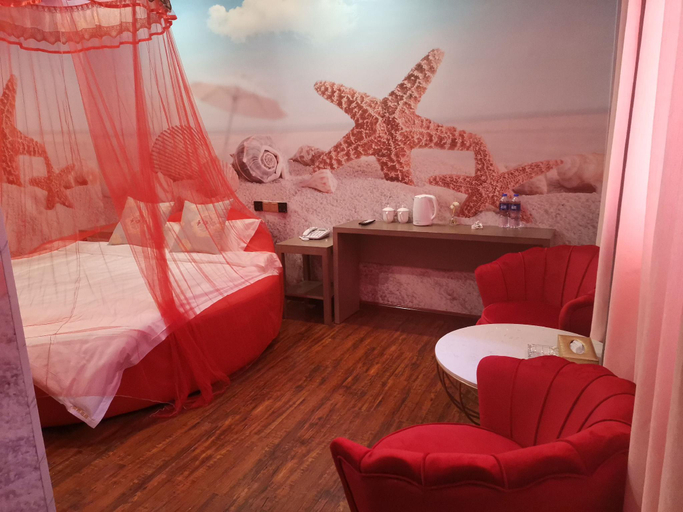 Bedroom, Shell Hotel Luoyang Luanchuan County Laojunshan Dizhi Square, Luoyang