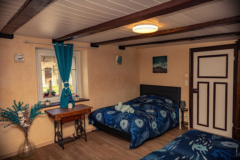 Bedroom 2, Gite Les Sabots de Paille, Alsace Haut-Rhin, Haut-Rhin