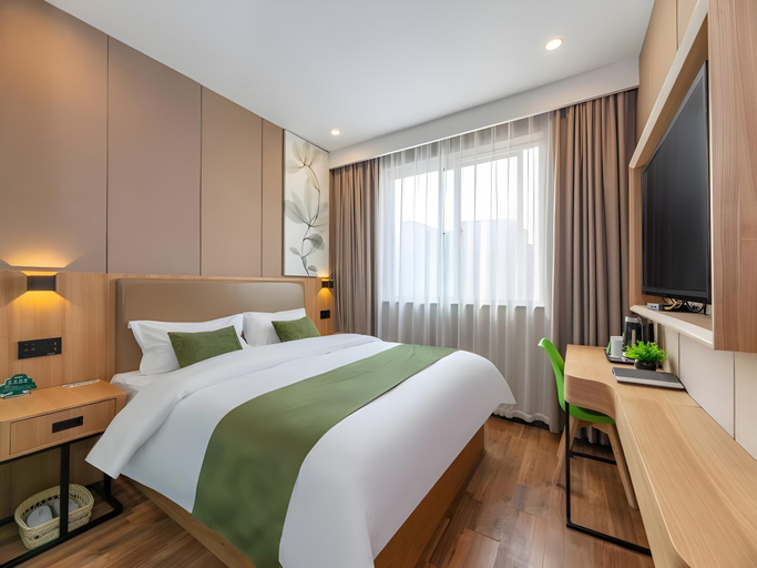 Bedroom 2, GreenTree Inn Jining Jianshe Road Hotel, Jining