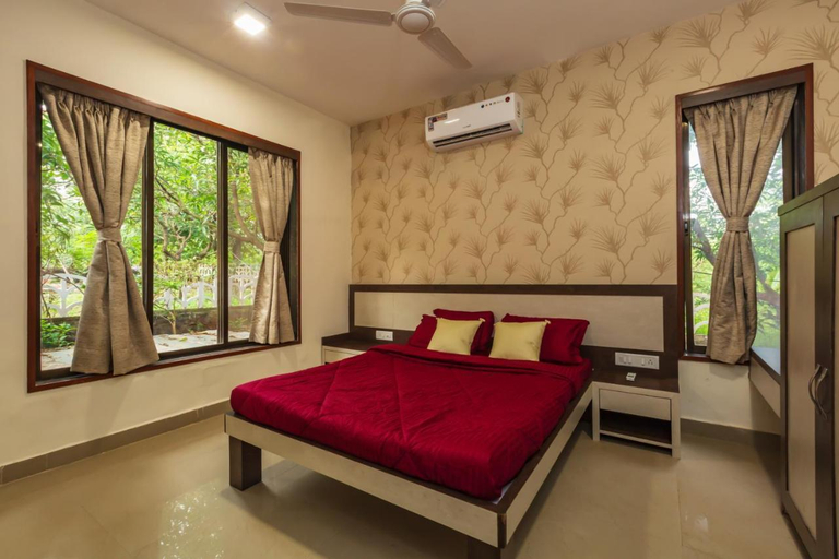 Bedroom 3, SaffronStays Ekaant, Palghar
