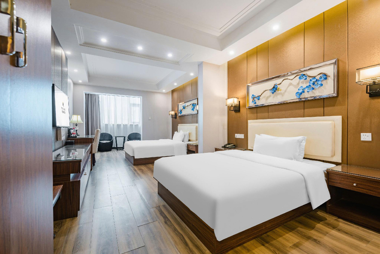 Bedroom 2, Rezen Select Hotel Zhoukou Wenchang Wanda Normal University, Zhoukou