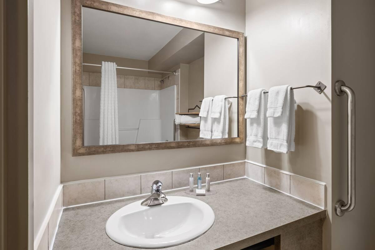 Bathroom 4, Travelodge by Wyndham Fort McMurray, Division No. 16