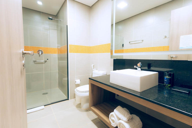 Bathroom 5, TRYP by Wyndham Ribeirão Preto Nacional Inn, Ribeirao Preto