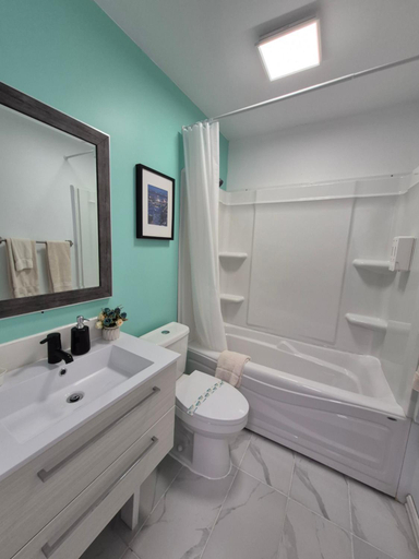 Bathroom 3, Motel Le Radisson de Val-David, Les Laurentides