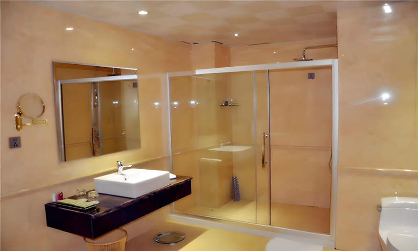 Bathroom 3, San Jiang Grand Hotel, Vientiane