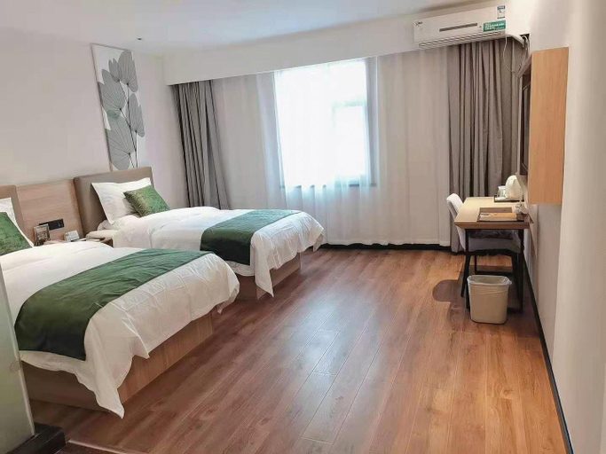 Bedroom 2, GreenTree Inn Shanxi Luliang Fengshan Road Central Park Express Hotel, Luliang