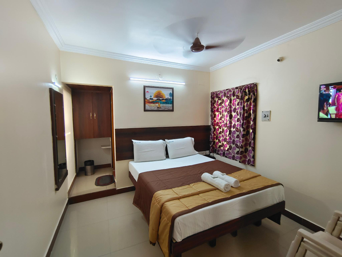 Bedroom 2, Hotel DKR residency, Chittoor