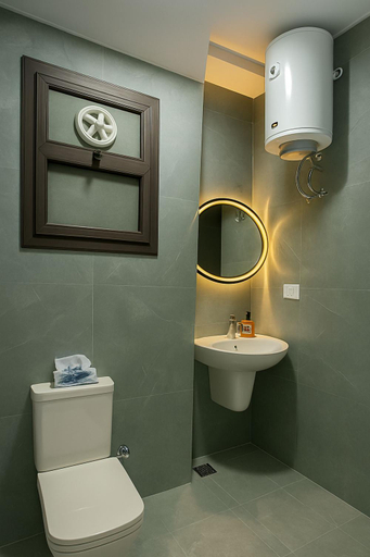 Bathroom, Charming Chalet in Port Said with Garden View, Al-Manasrah