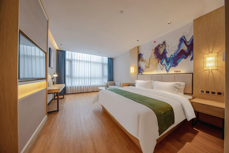 Bedroom, Green Tree Inn Huaibei City Wuyue Plaza, Huaibei