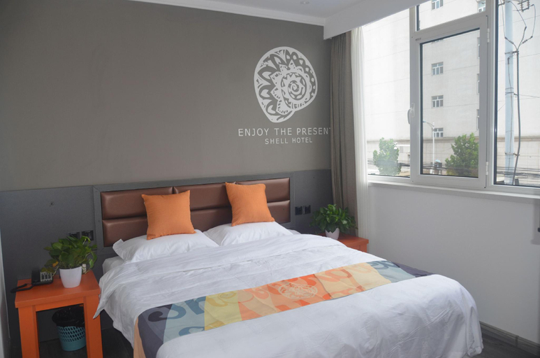 Bedroom 2, Shell Hotel Hebei Baoding Quyang County Fuxing Street Lijiang Bay, Baoding