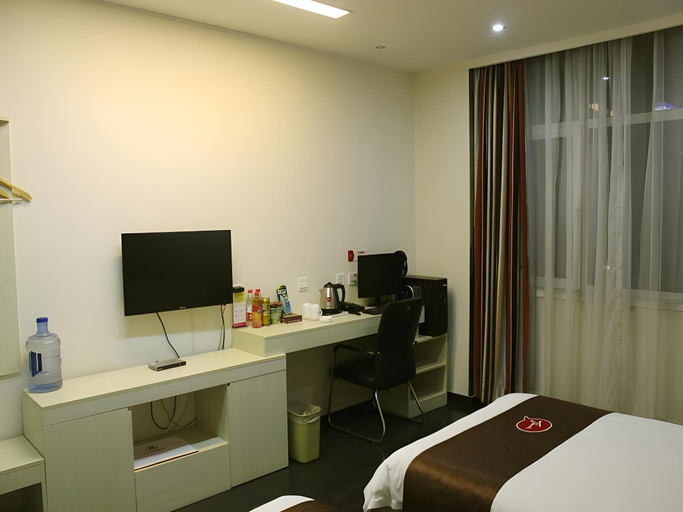 Bedroom 2, Thank Inn Hotel Hebei Xingtai Shaheweisan Road Expressway Intersection, Xingtai