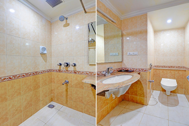 Bathroom, FabHotel The Royal Plaza - Koyambedu, Chennai