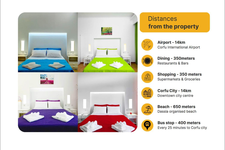 Bedroom 2, Emily Apartments Dassia - Adults Only, Ionian Islands