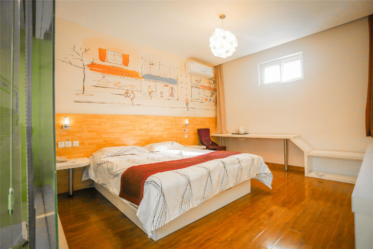 Bedroom 2, Young Mini Hotel Zibo Jinjing Avenue Wanxiang Hui, Zibo
