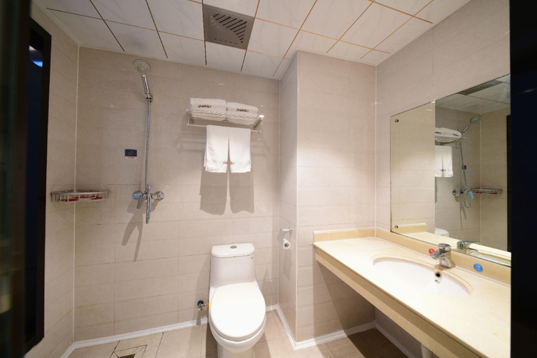 Bathroom 3, Thank Inn Hotel Hebei Handan Wu'an Qiaoxi Road, Handan