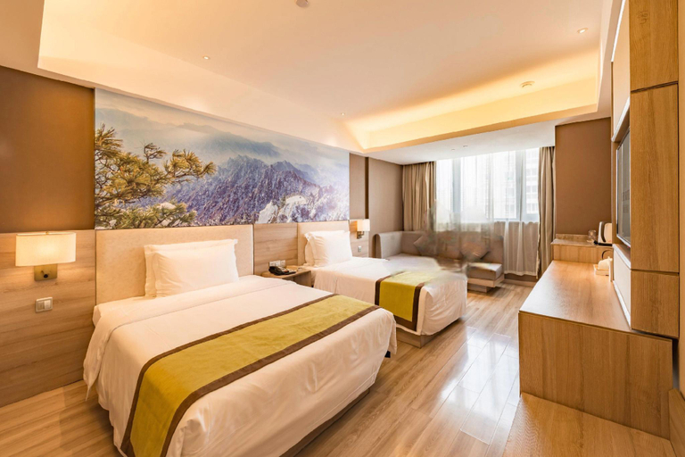 Bedroom 2, Rezen Hotel Luoyang Wangfujing Wuduo, Luoyang