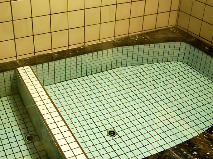 Bathroom, Hinagu Onsen Shinhama Ryokan, Yatsushiro