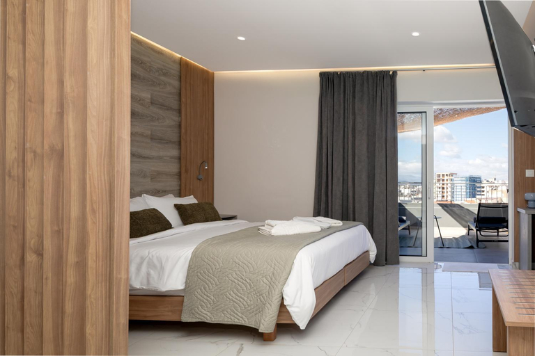 Bedroom, Anele Luxury Suites - Roof Top Jacuzzi, Crete