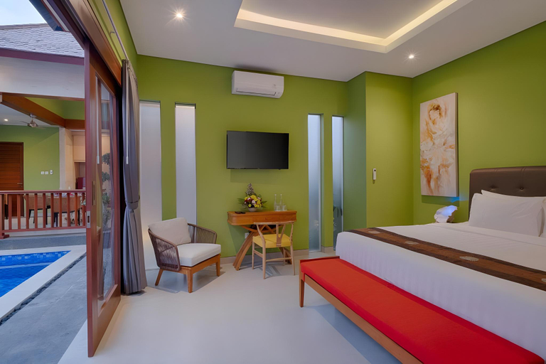 Bedroom 3, Cozy 2 BR Private Pool Villa Canggu #IR, Badung