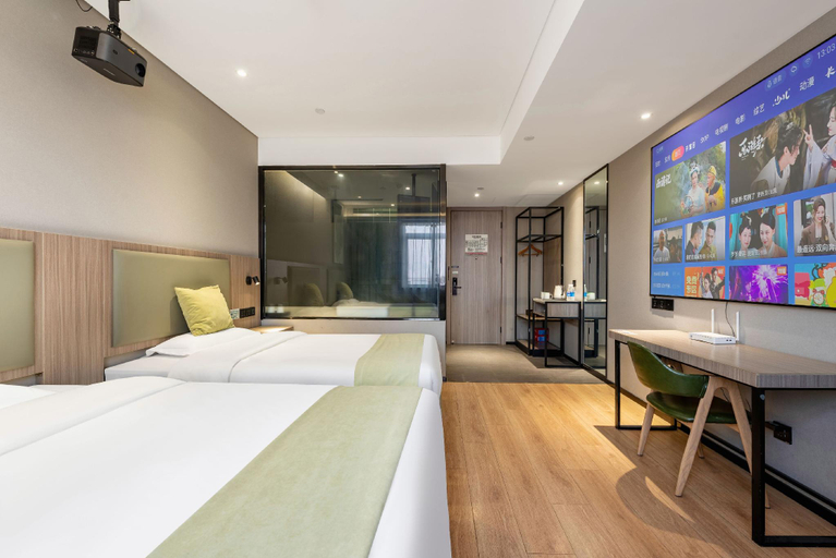 Bedroom 2, GreenTree Inn Express Yancheng Tinghu District Environmental Protection Industrial Park, Yancheng