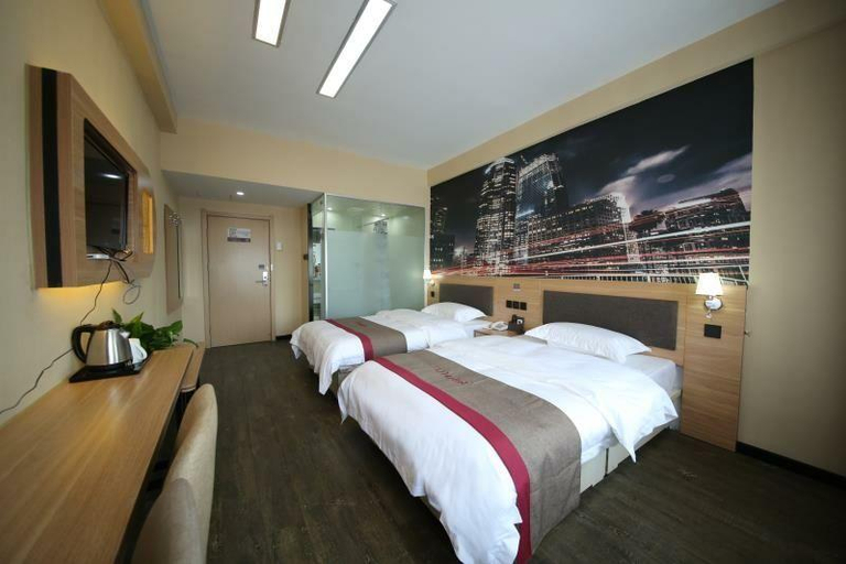 Bedroom 3, Thank Inn Hotel Shandong Lingyi Lanshan District Liguan Town, Linyi