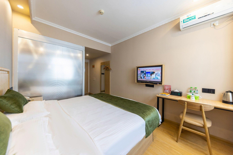 Bedroom 2, GreenTree Inn Lanzhou Gongjiawan Yangjiaqiao Express Hotel, Lanzhou