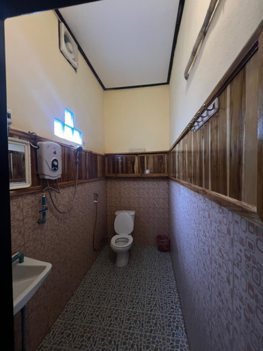 Bathroom, Yensabai Bungalow River view, Ngoi