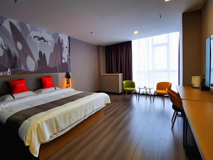 Bedroom 2, Thank Inn Hotel Hebei Handan Cixuan Xinshiji, Handan