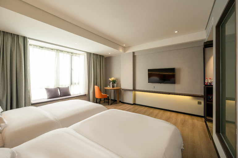 Bedroom 2, Echarm Hotel Zhanjiang Zhanchuan Avenue Wanda Plaza, Zhanjiang