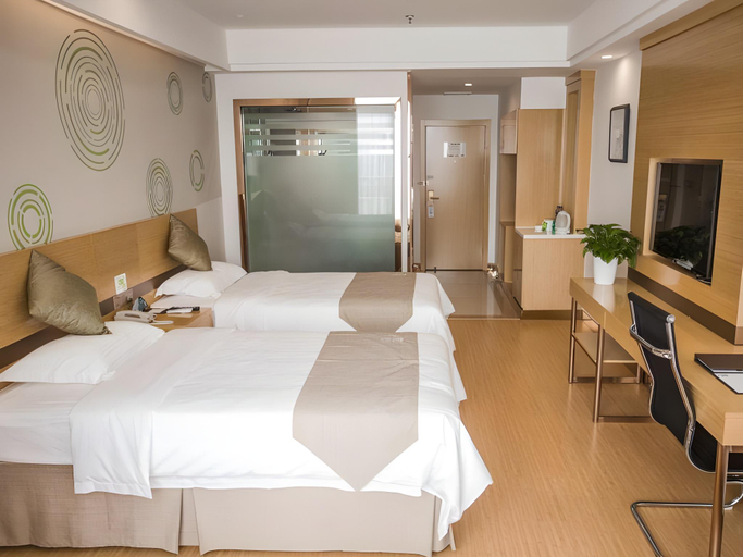 Bedroom 2, GreenTree Inn Suqian Suyu District Red Star Macalline, Suqian