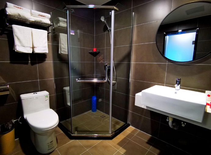 Bathroom 3, Thank Inn Hotel Hebei Handan Cixuan Xinshiji, Handan