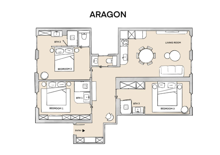Floor plans 3, TheLander - Champs Elysees Serviced Apartments, Paris