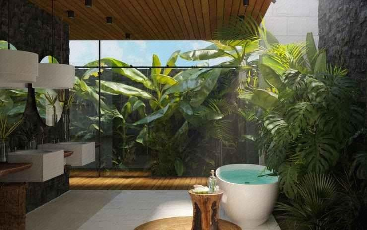 Bathroom 4, Green Flow Villas Ubud III, Gianyar